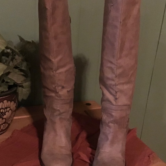 Pre-loved Very Much Tall Taupe Harness Boots 7.5 - Picture 7 of 11